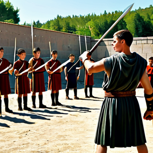 스파르타 군사 체제 분석 - Spartan Warrior Training**

"A fully clothed Spartan youth, approximately 12 years old, participatin...