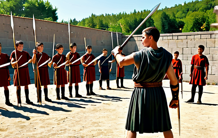 스파르타 군사 체제 분석 - Spartan Warrior Training**

"A fully clothed Spartan youth, approximately 12 years old, participatin...